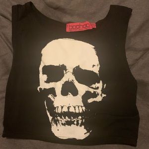 Skull crop top